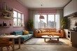 © Illustrations - living room interior