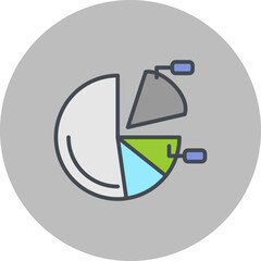 Pie Chart Vector Icon