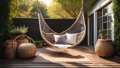 hammock in the garden