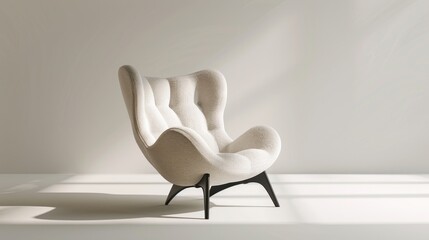 Canvas Print - Modern Armchair in Minimalist Interior