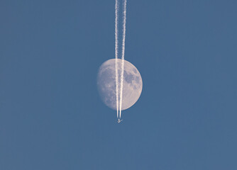 Wall Mural - Playing with the moon and multiple exposure for ideal locations!