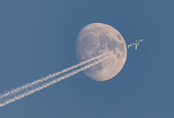 Wall Mural - Playing with the moon and multiple exposure for ideal locations!