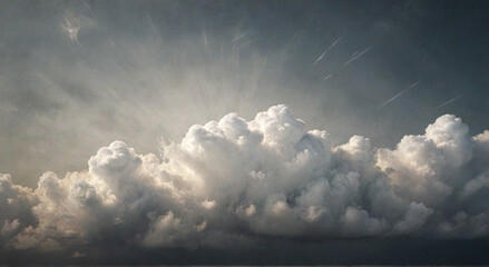 Wall Mural - clouds and sun