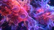 © Beer AI - Abstract Swirling Nebula with Glowing Particles