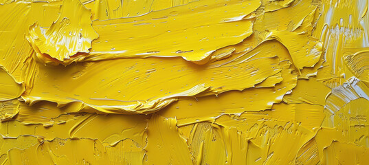 Sticker - Yellow Tone Brush Stroke Background