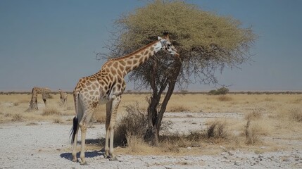 Poster - giraffe in the savannah