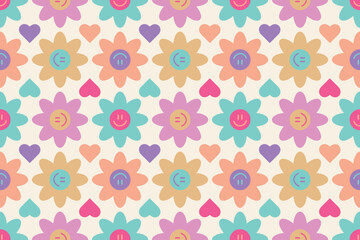 Wall Mural - seamless cute childish pattern. vector illustration