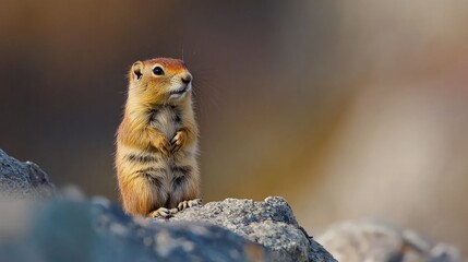 Wall Mural - prairie dog eating