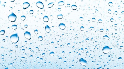 Water Droplets on Glass.