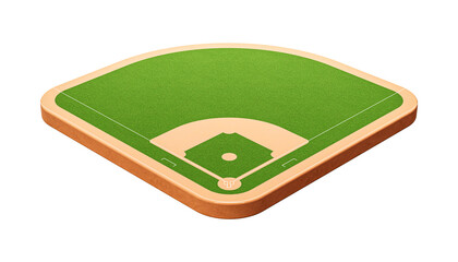 Baseball field. illustration of baseball field 3d illustration
