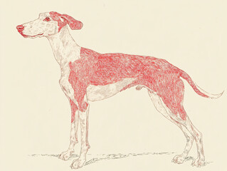 Wall Mural - dog illustration