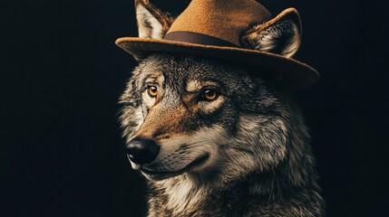 Poster -   Wolf in hat