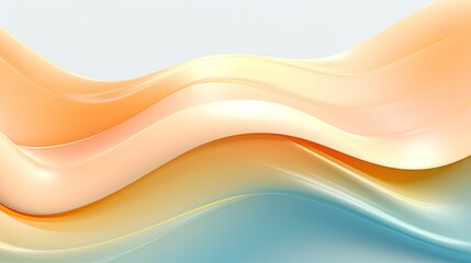 Sticker - Wavy colorful background made of flowing paint. Abstract background for graphic design.