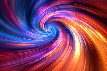 Wall Mural - Abstract Swirling Colorful Vortex