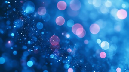 Wall Mural - several small circles are scattered across a blue and purple background
