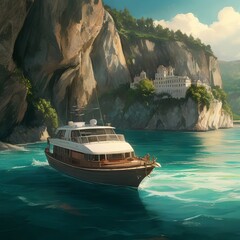 Wall Mural - boat in the bay