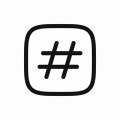 hashtag tag keyword icon sign