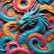 © Dwi - The image of a stunning fantasy dragon carvings