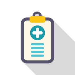 Sticker - Medical report icon representing healthcare and diagnosis, perfect for medical and healthcare related designs