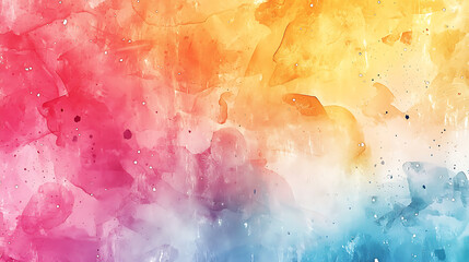 Wall Mural - Gradient Watercolor Splash in Cool and Warm Tones