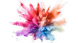 © NansiPhoto - Holi paint color powder explosion colorful isolated on white background