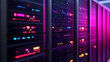 © Phichaphat - Data Center Server Racks with Neon Lights