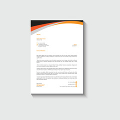 Wall Mural - Business card letterhead design template corporate