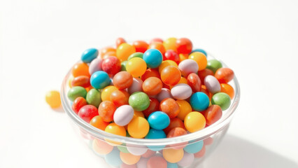 Wall Mural - Colorful Candy in Glass Bowl