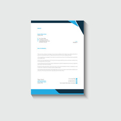 Wall Mural - Business card letterhead design template corporate