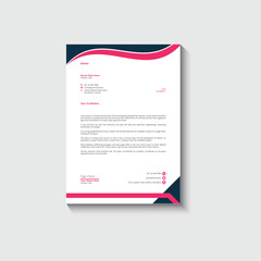 Business card letterhead design template corporate