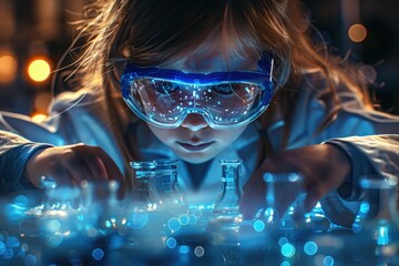 Little Scientist Exploring the Wonders of Science