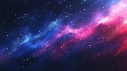 Wall Mural - Stars twinkle like distant lights against a dark, expansive sky.