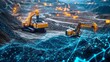 © Heng Heng - AI Stock - Real Time IoT Sensor Monitoring and Analytics for Optimizing Mineral Extraction Rates and Efficiency in the Mining Industry