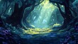 © Tonadech - A mysterious forest with hidden creatures and exaggerated shadows