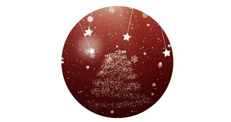 Wall Mural - christmas, ornament and color of tree, spark and celebration of season, festival and holiday. animat