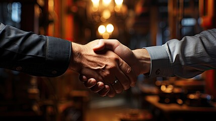 handshake of business people