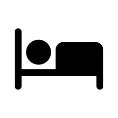 accommodation glyph icon