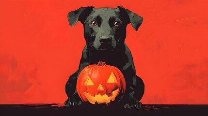 Poster -  DOG HALLOWEN 