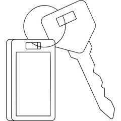 Poster - Taxi Key Icon