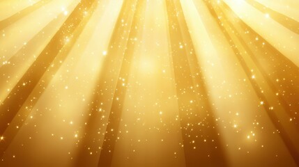 Poster - A vibrant cartoonstyle background featuring golden rays of light, perfect for modern design and creative projects.