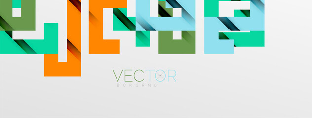 Color bend lines with shadow texture effect. Vector Illustration For Wallpaper, Banner, Background, Card, Book Illustration, landing page