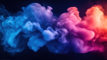 Poster - Abstract Colorful Smoke