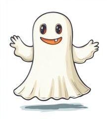 Halloween characters white background