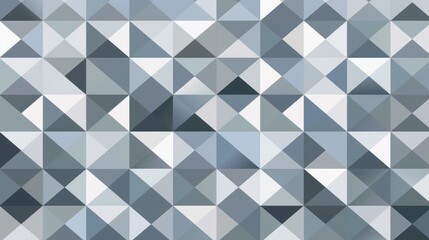 Wall Mural - This geometric pattern showcases a diamond grid design in a cool gray palette, ideal for modern decor or digital projects