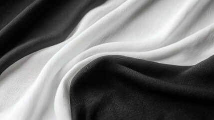 Stylish Contrast: Black and White Shirts on Soft Gray Backdrop - Perfect Artwork for Sporty Interiors and Modern Spaces