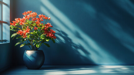 Wall Mural - Flower Pot by Window.