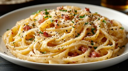 Creamy Pasta Carbonara Generative AI