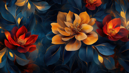 Canvas Print - Floral Tapestry.