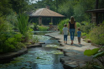 Canvas Print - Happy Family In Texas