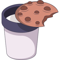 Sticker - Milk And Cookie Sticker